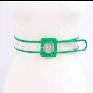 Transparent Belt Green